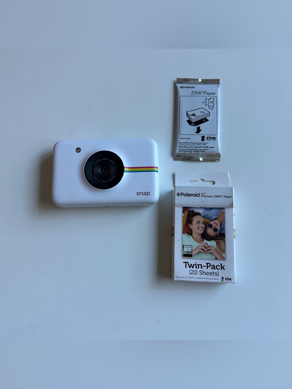 Polaroid Snap Camera POLSP01 Instant Print Digital Camera 2016 White & Film

Got